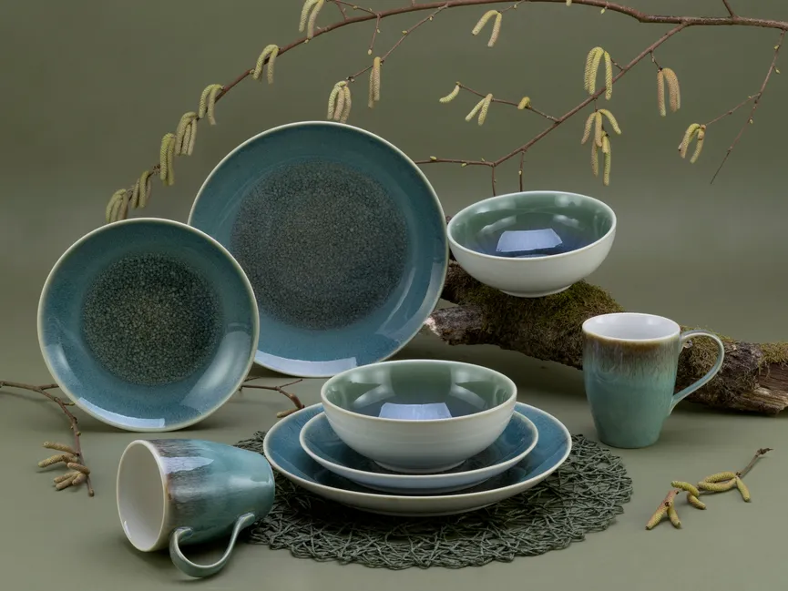 Speiseteller "Caldera" grün milieu