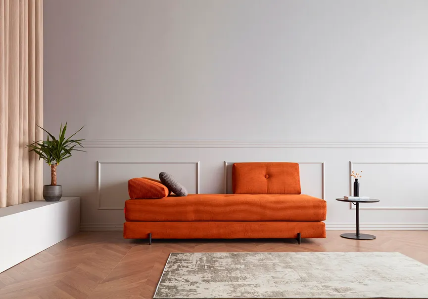 Klappsofa Indu schwarz milieu