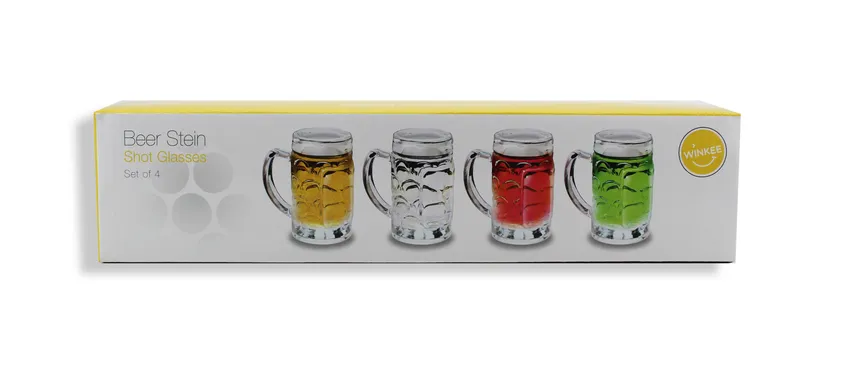 Schnapsglas "Maßkrug" 4er-Set detail