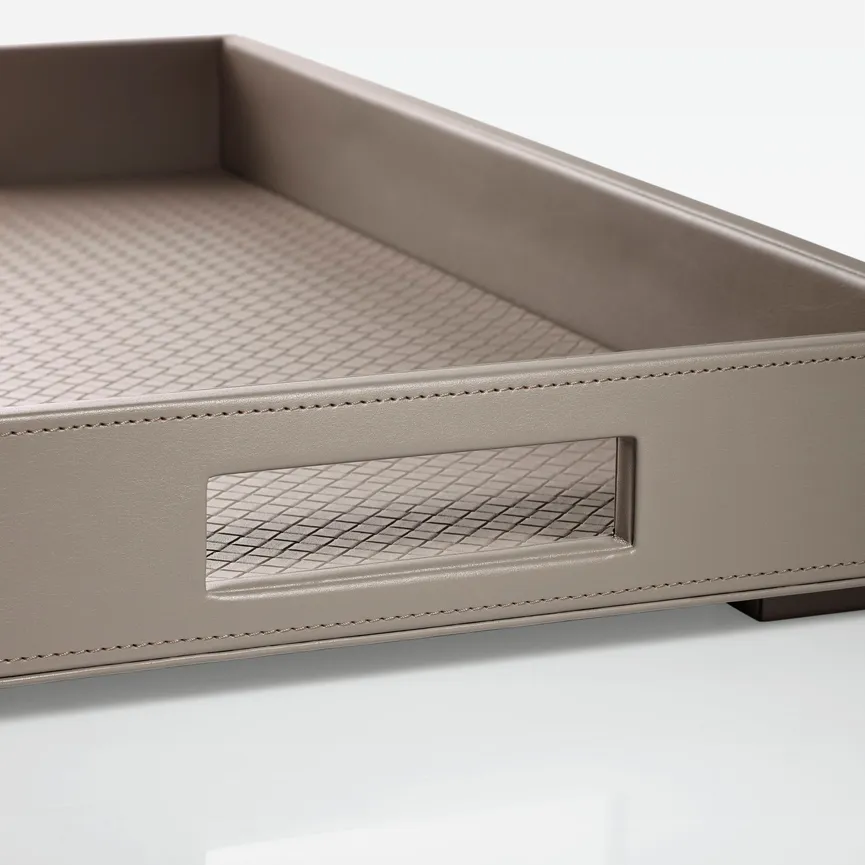 Tablett "Homeline" L grau detail