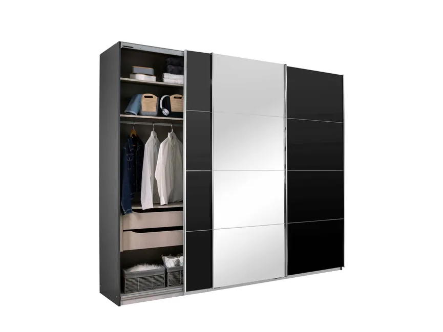 Schwebetürenschrank 3-trg. detail