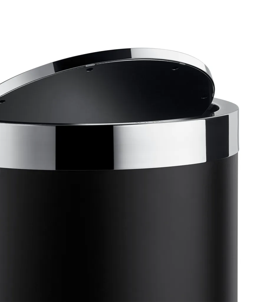 Wäschebehälter Edelstahl black detail