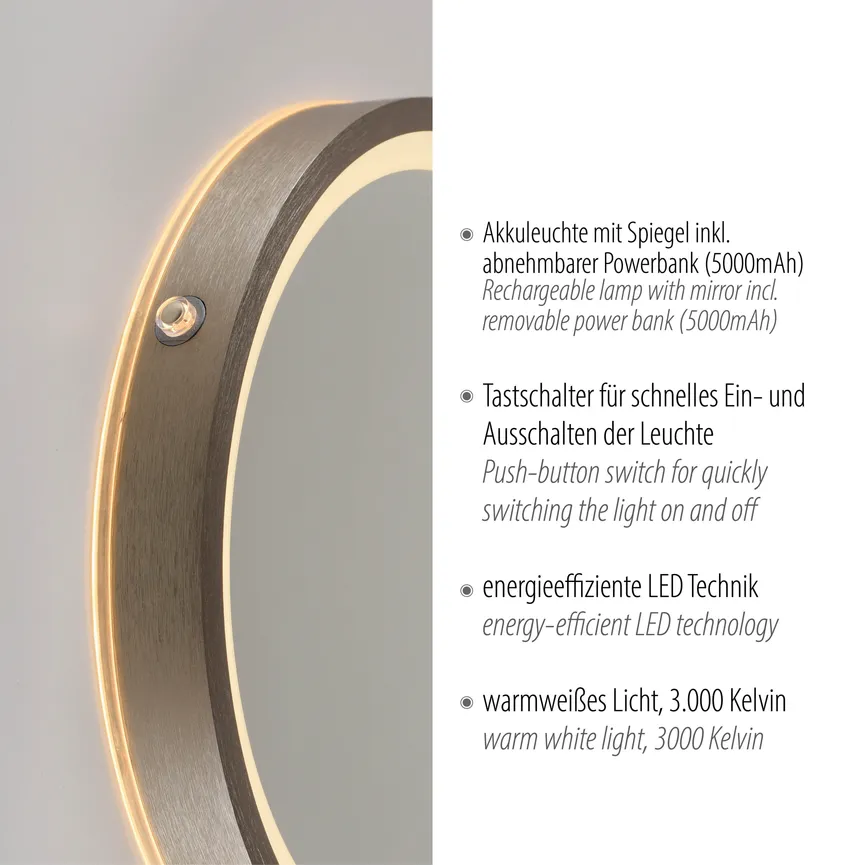 Spiegel "Vidro" detail