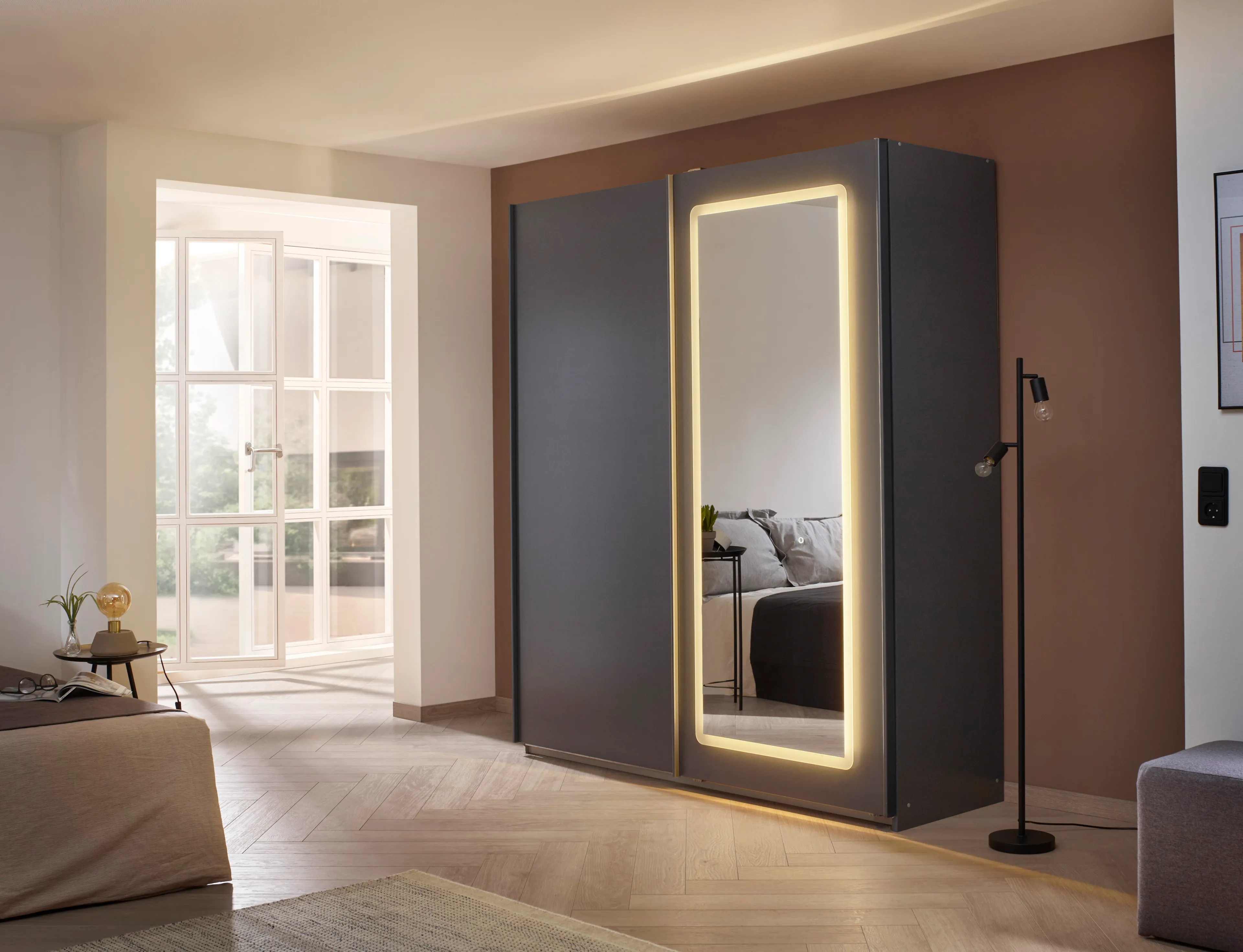 Schwebetürenschrank Abraxxas 181 x 212 cm
