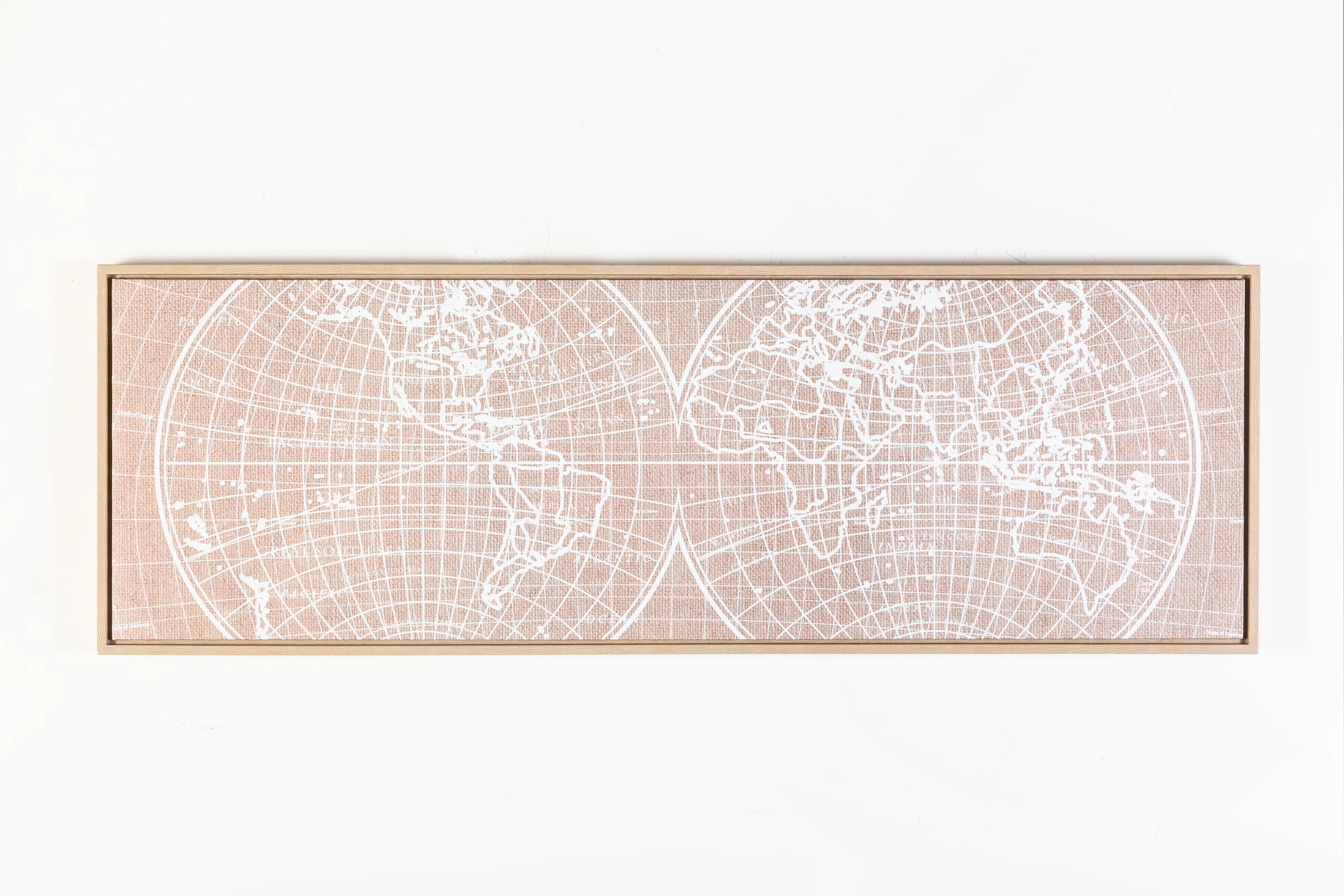 Wandbild 120 x 40 cm Weltkarte I