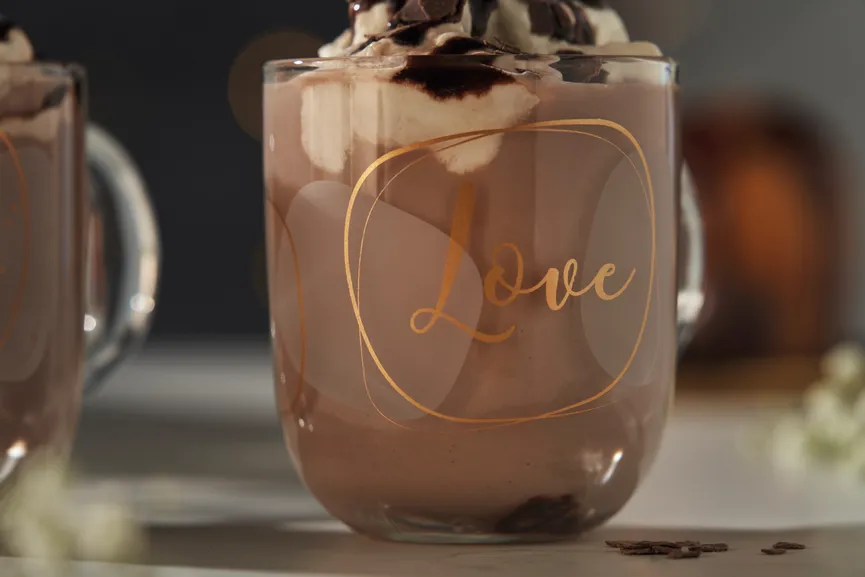 Becher "Love" 2er-Set milieu