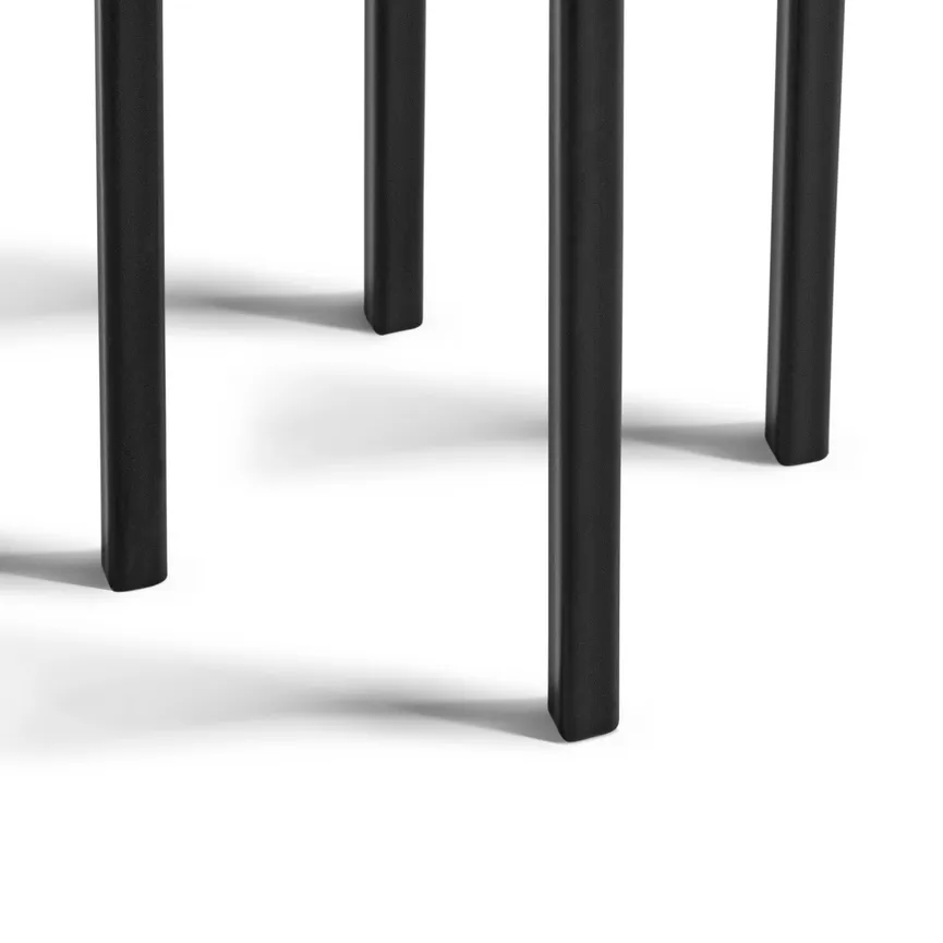 Kerzenglas M schwarz detail