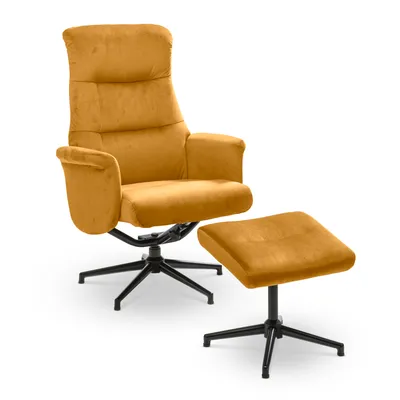 Sessel mit Hocker