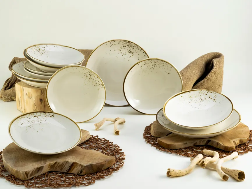 Teller-Set "Natural Living" milieu