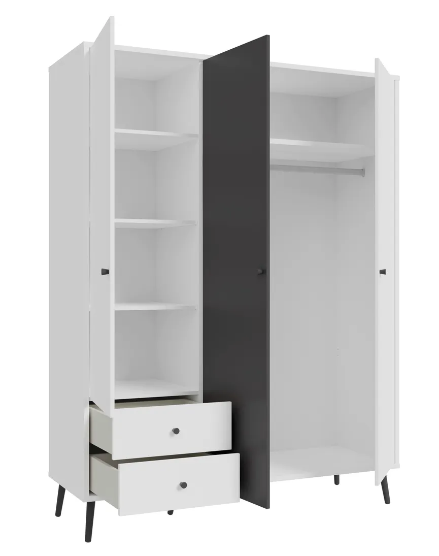 Kleiderschrank 3-trg. detail