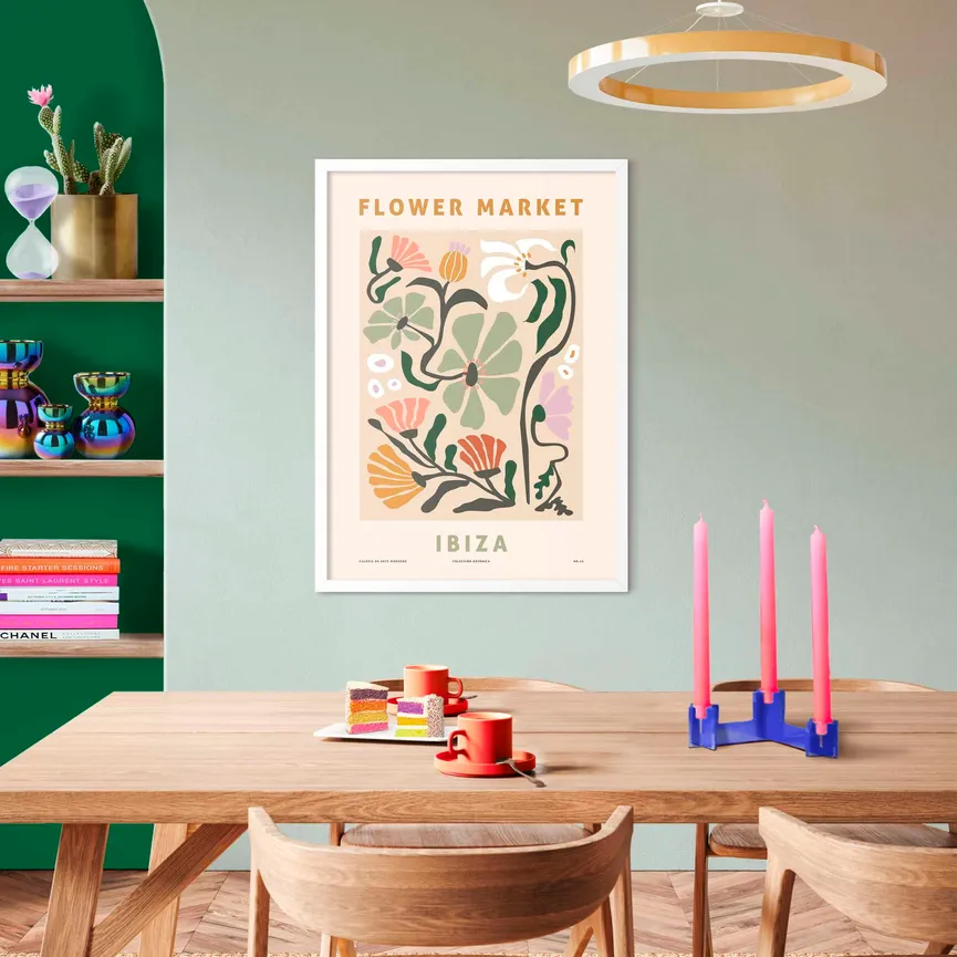 Bild gerahmt "Ibiza Flowers" milieu