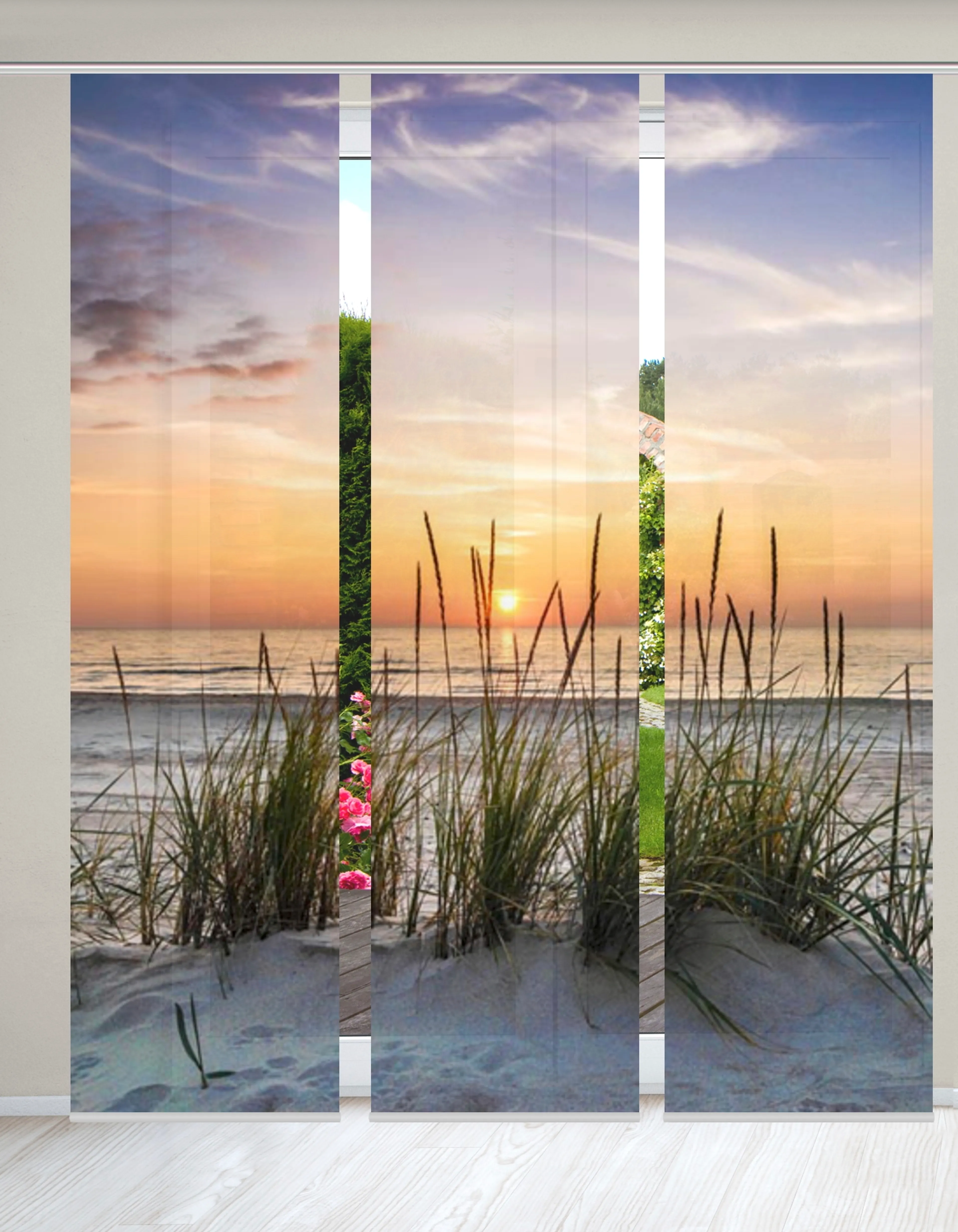 Schiebevorhang Evening 3er Set
