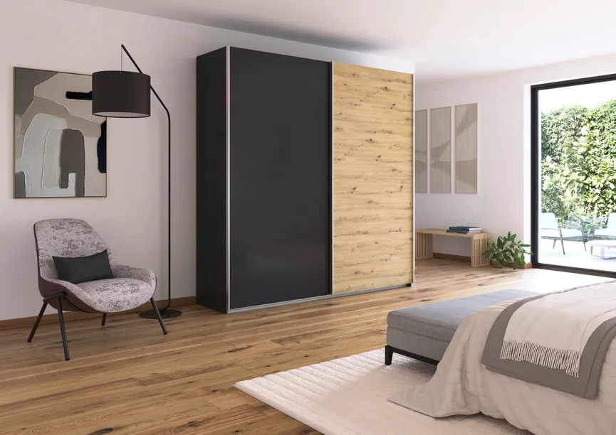 Schwebetürenschrank 2-trg. milieu