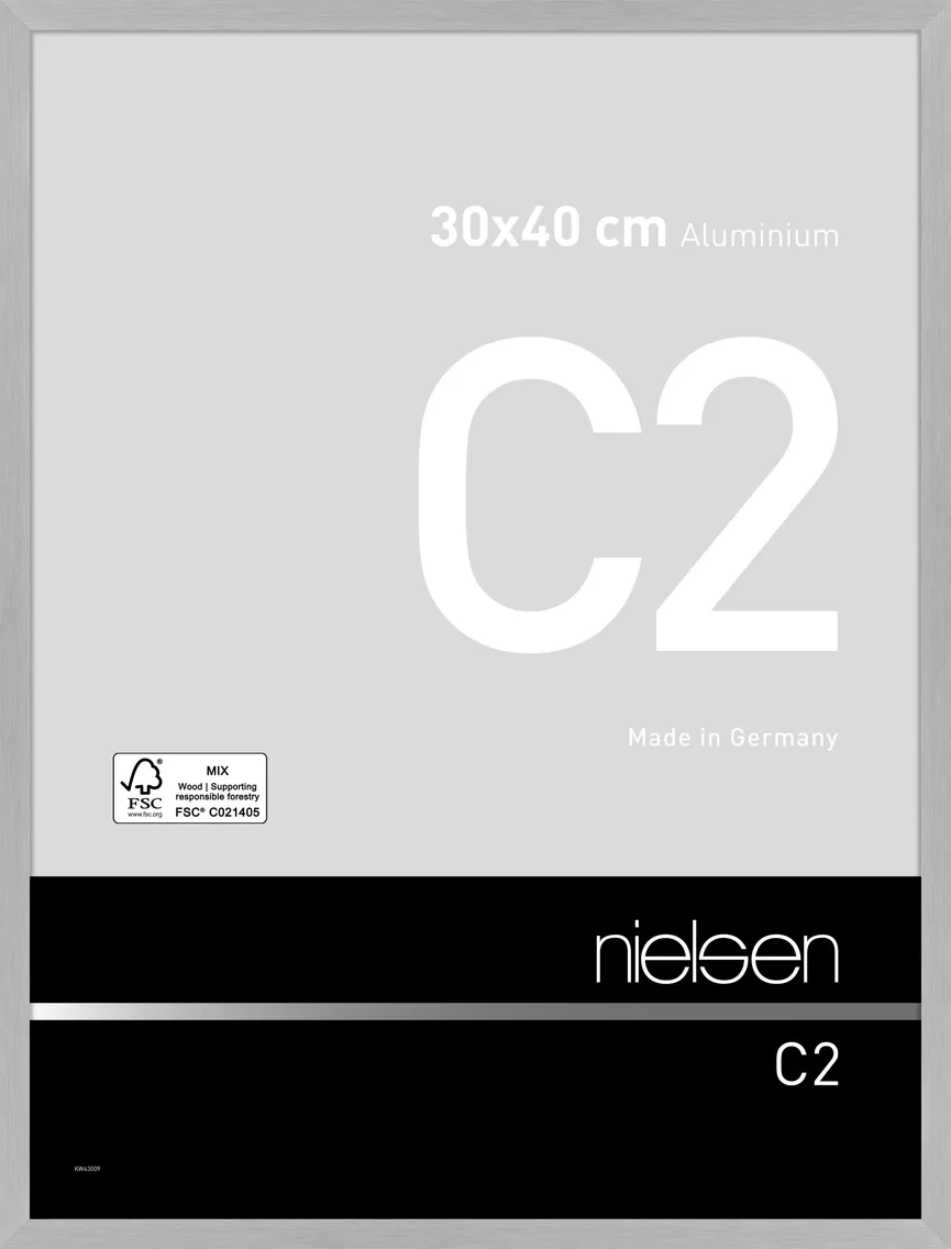 Rahmen C2 Str.Silber 30X40 cm hauptaufnahme