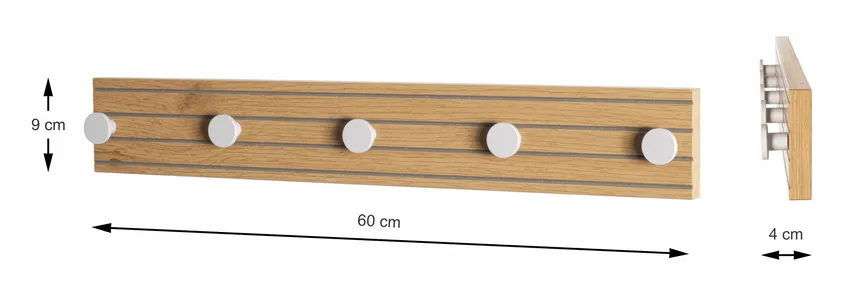 Garderobenleiste detail