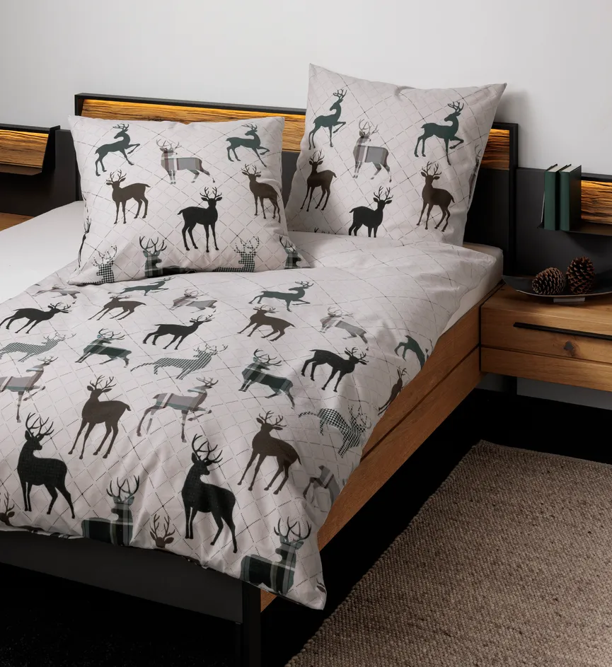 Biber-Bettw. Davos 135x200 milieu