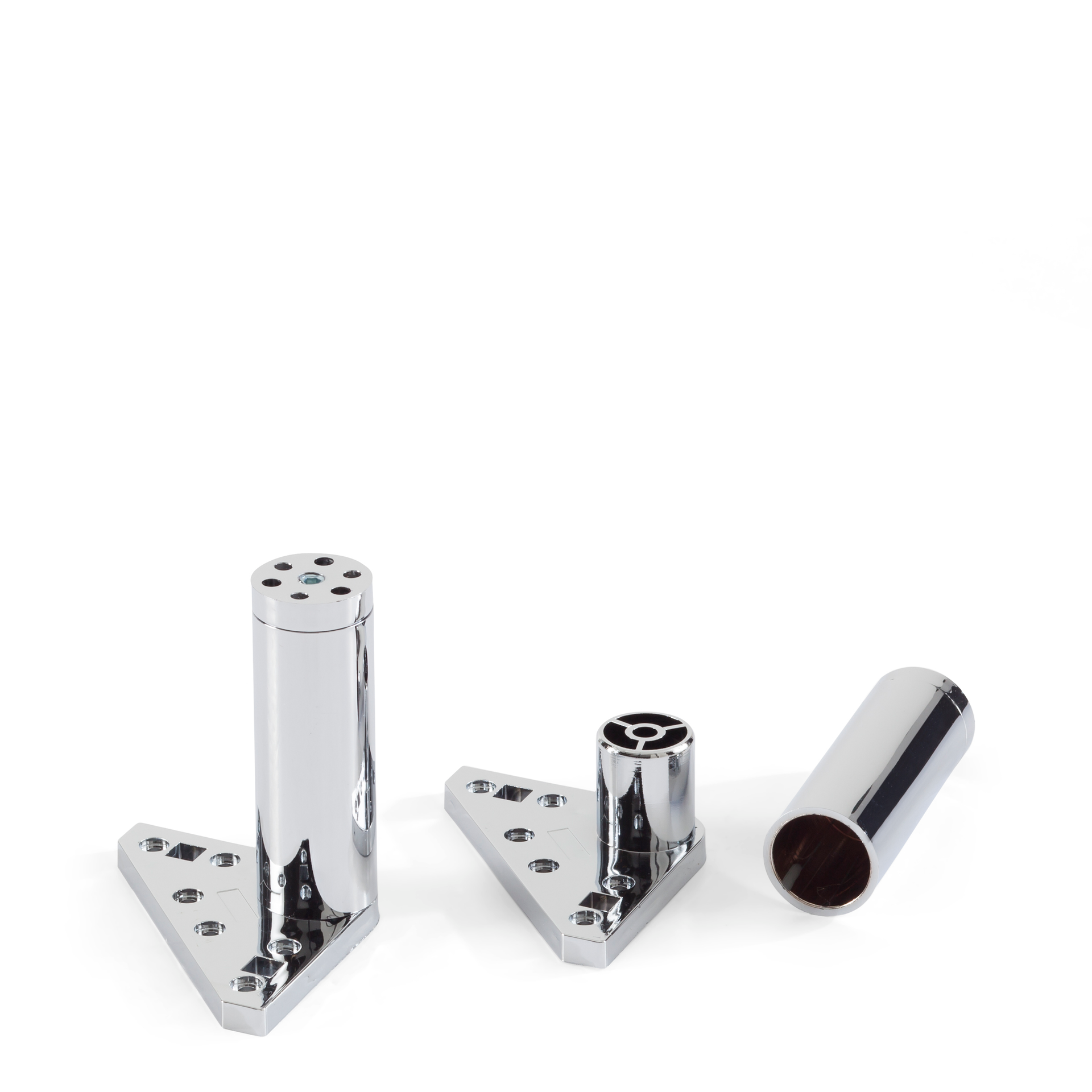 *Fuss-SET chrom glanz detail