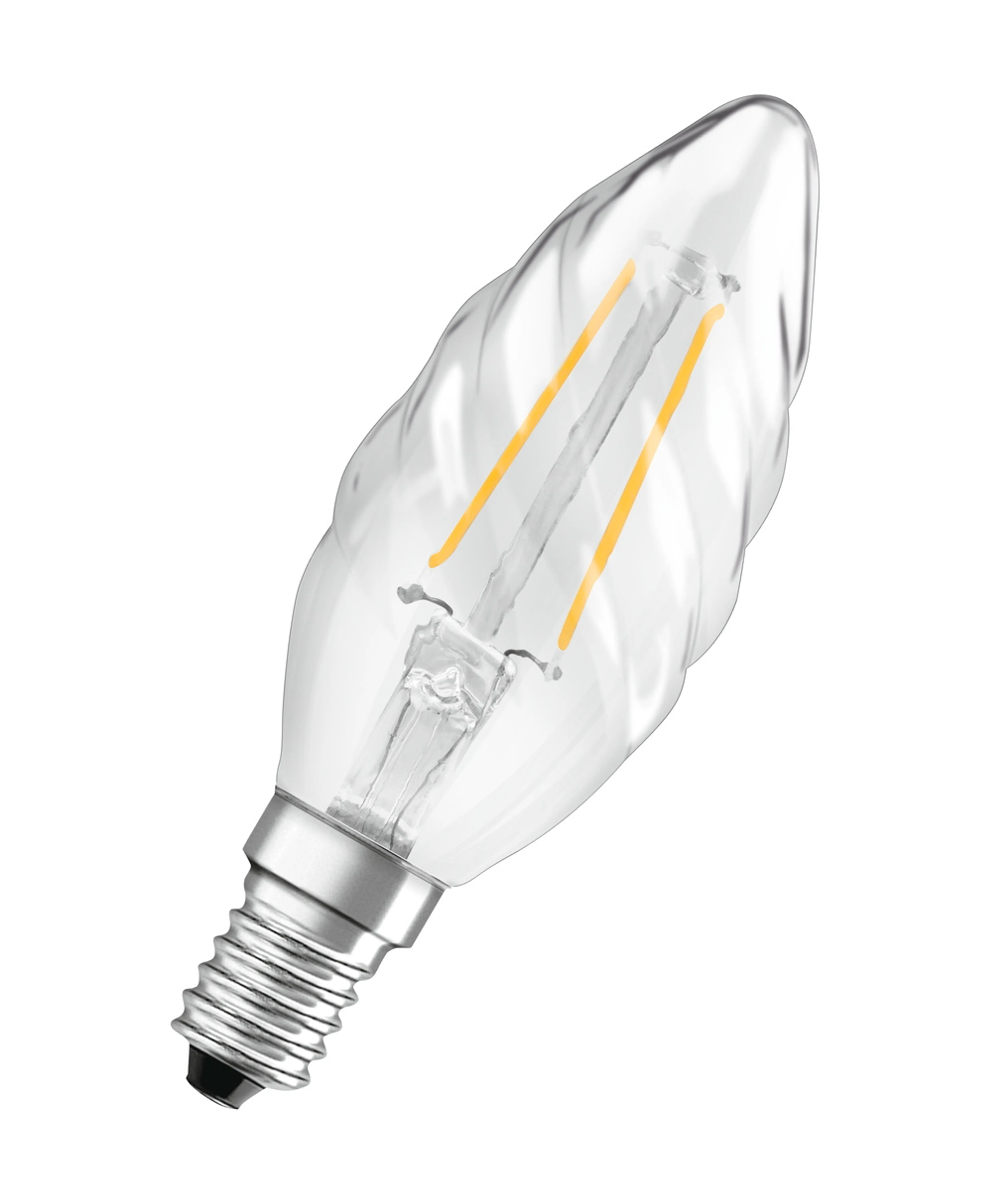 LED Kerze gedreht E14/2,5 Watt/Energie F