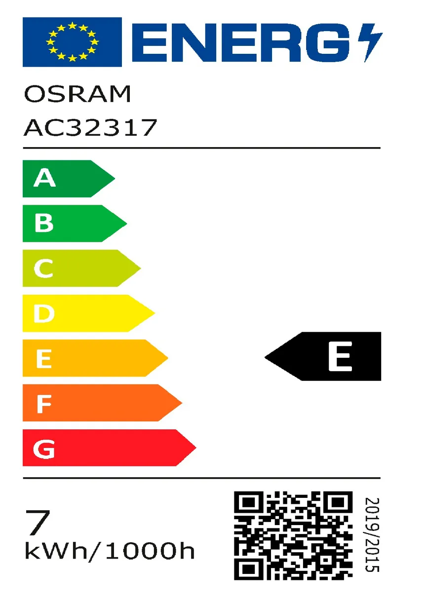 E14/5,5 Watt LED Birne dimmbar energielabel