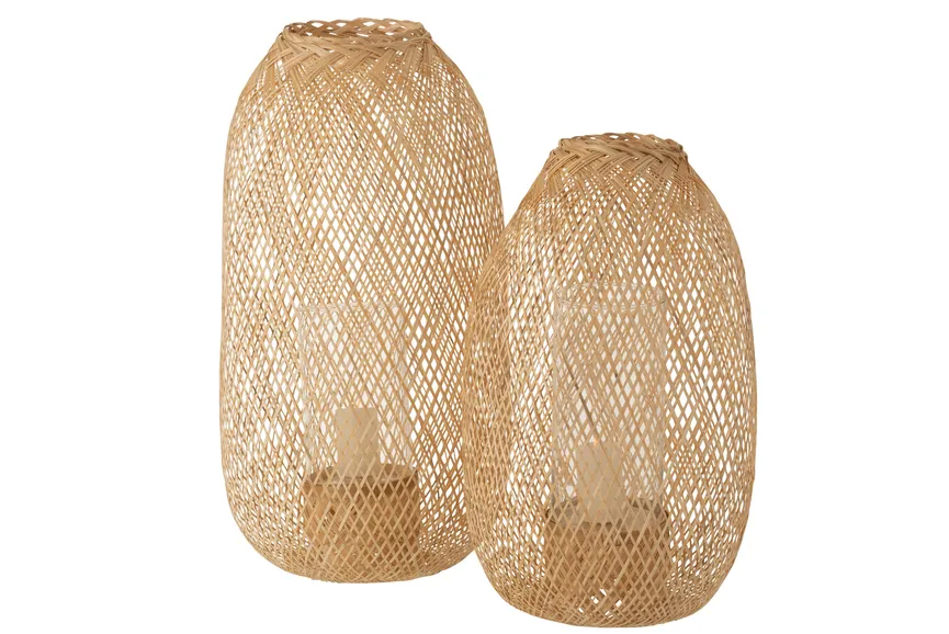 Laterne "Hazel" natur L detail