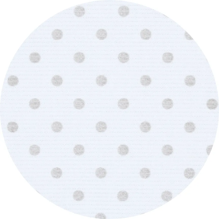 Nestchen weiß Punkte perlgrau material_farbe