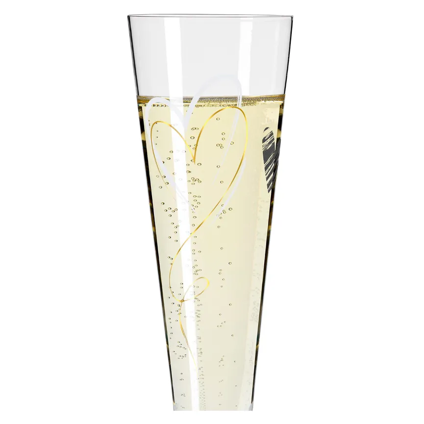 Champagnerglas "Goldnacht" detail