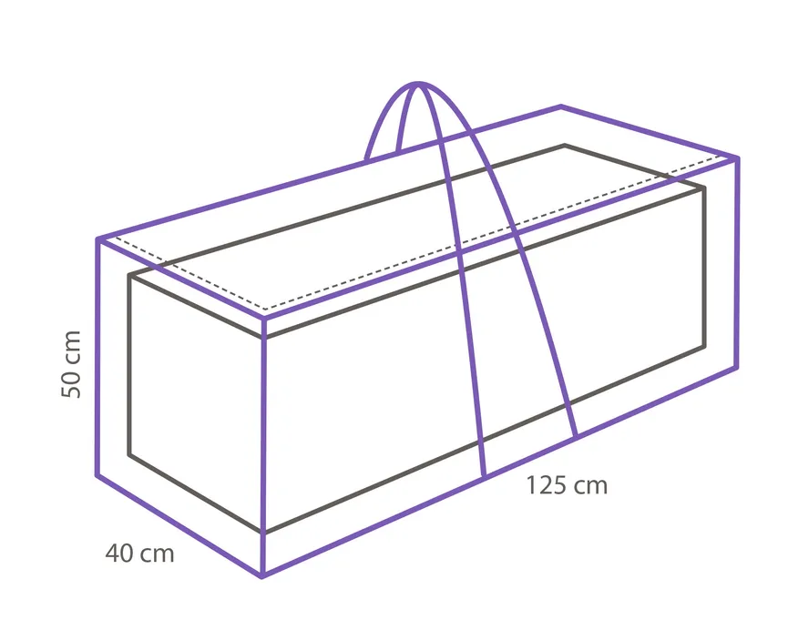 Tasche für Gartenkissen detail