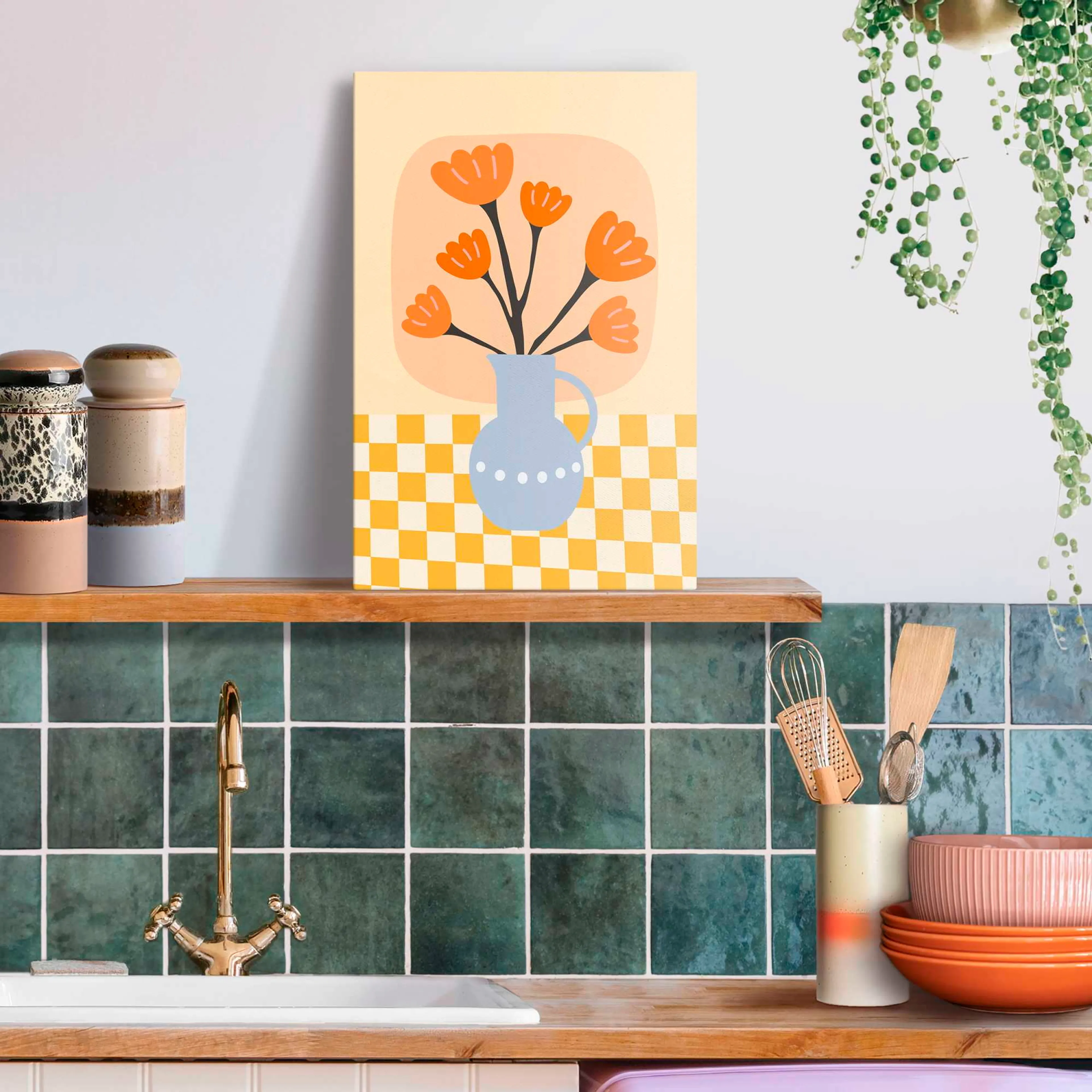 Wandbild 20 x 30 cm Bloom Vase