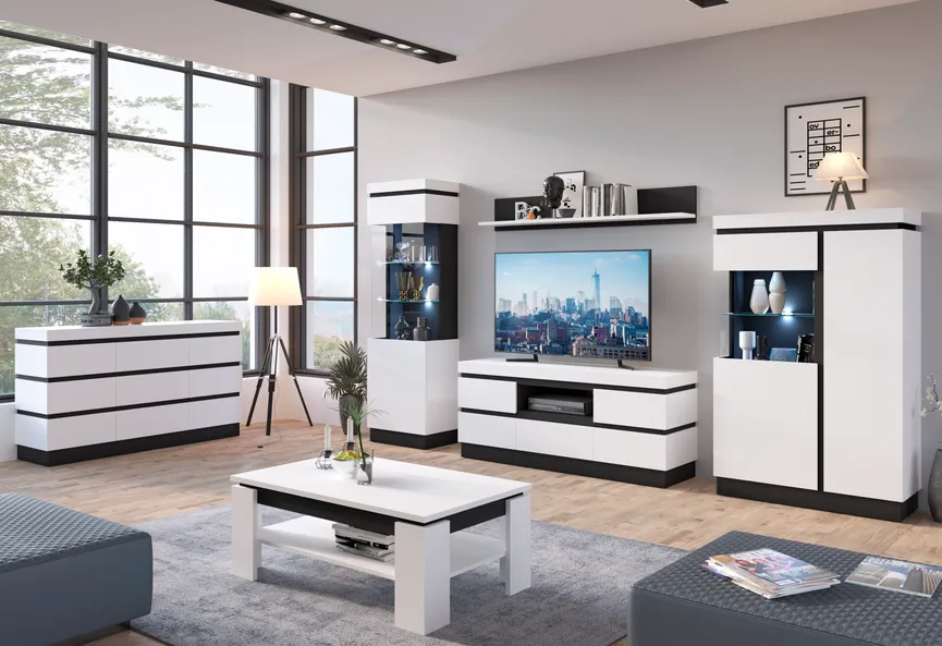 TV-Lowboard 2-trg., milieu