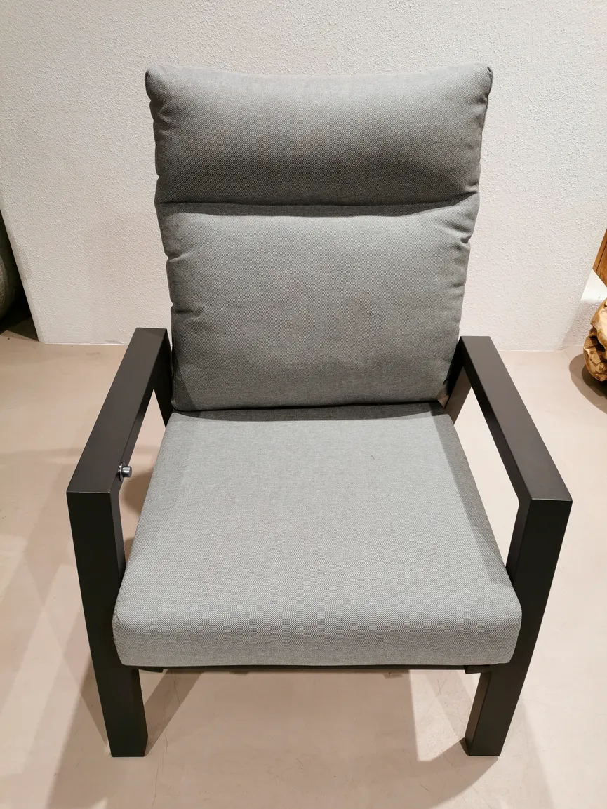 Loungesessel Grau detail