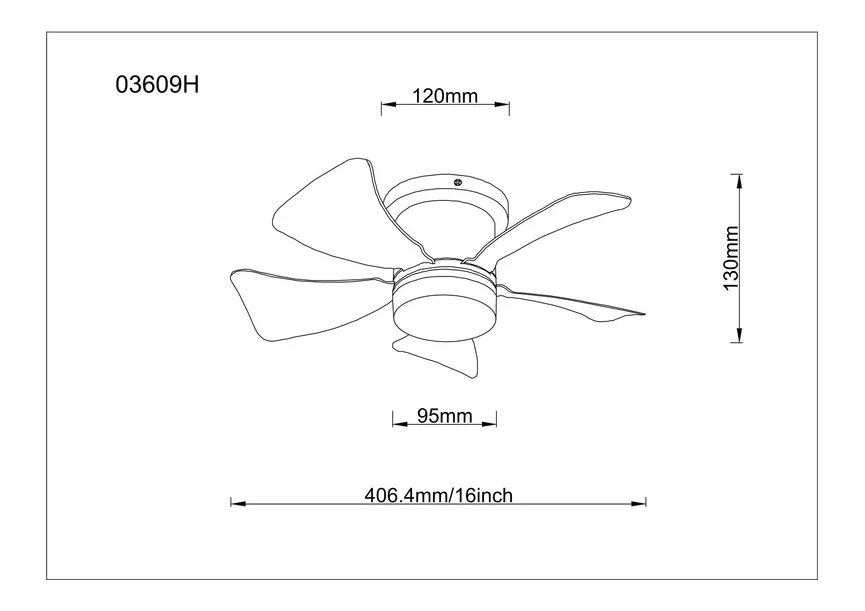 Deckenventilator "Hines" detail