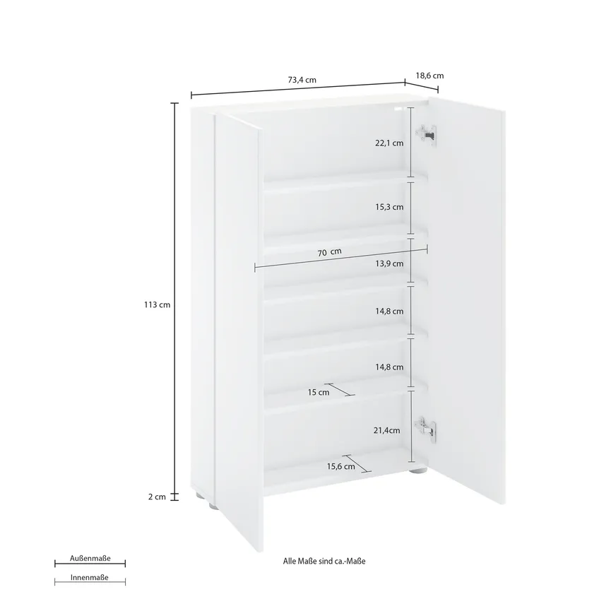 Schuhschrank 2T detail