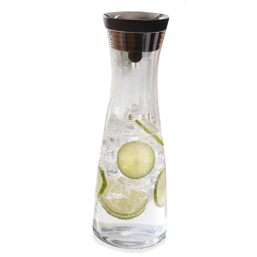 Wasserkaraffe 1,5 l schwarz detail