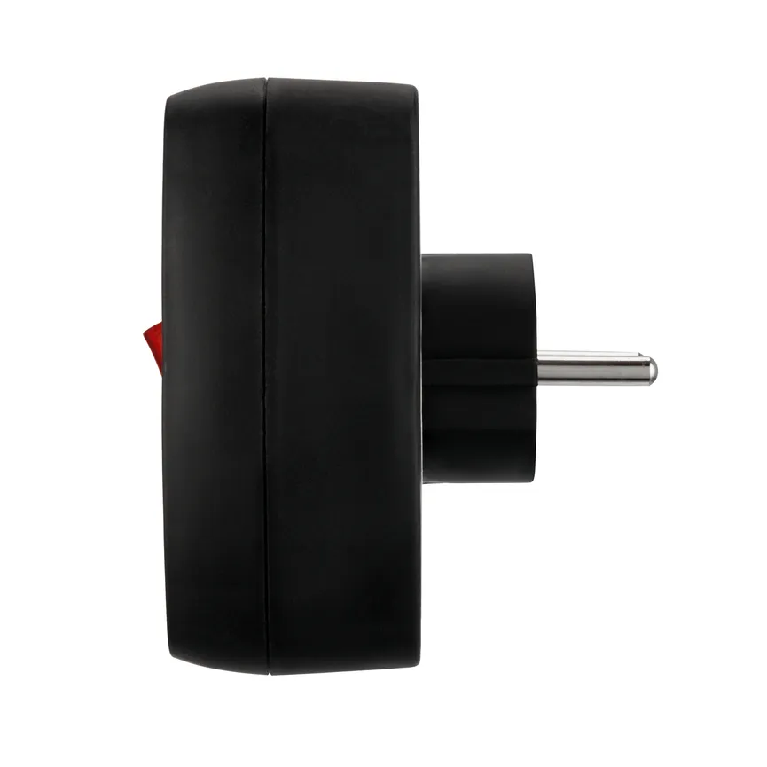 Steckdosenadapter mit Schalter detail
