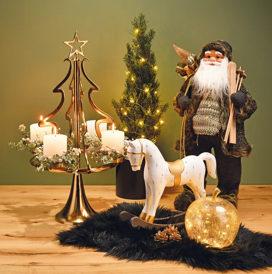 Weihnachtskranz grün-weiß milieu