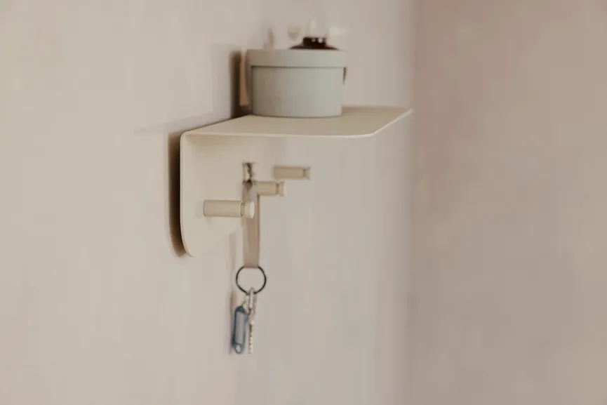 Wandgarderobe detail