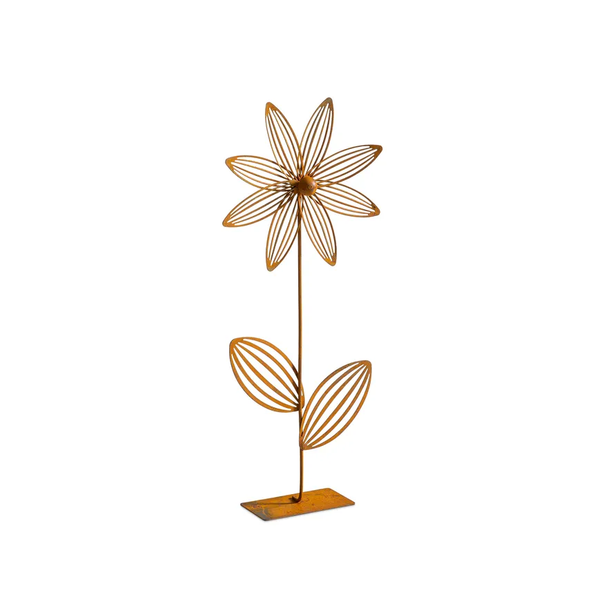 Figur "Blume" braun hauptaufnahme