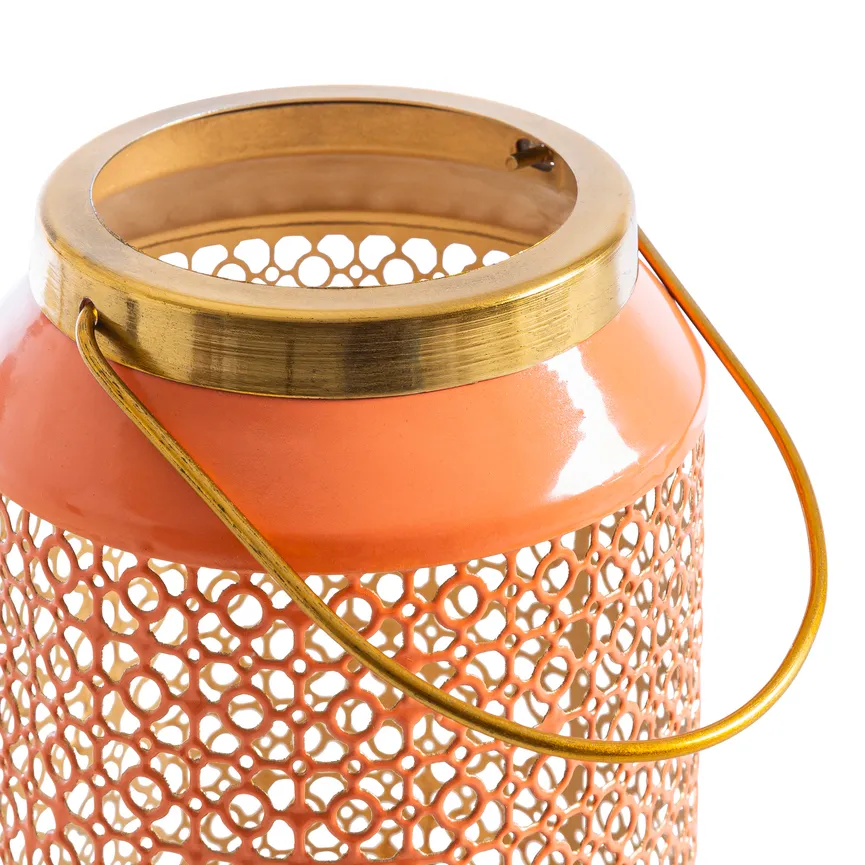Laterne apricot-gold detail