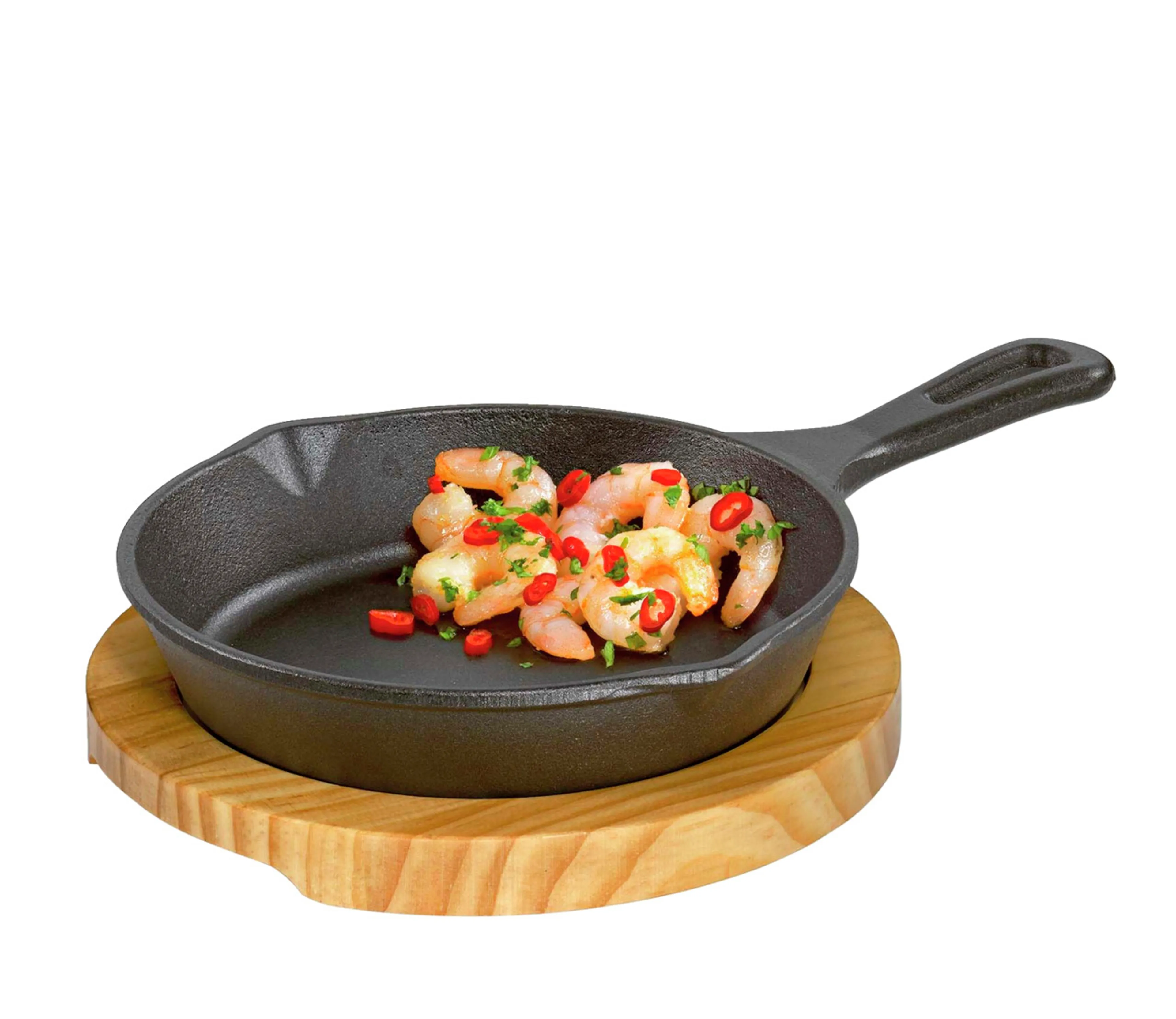 Servierpfanne BBQ rund