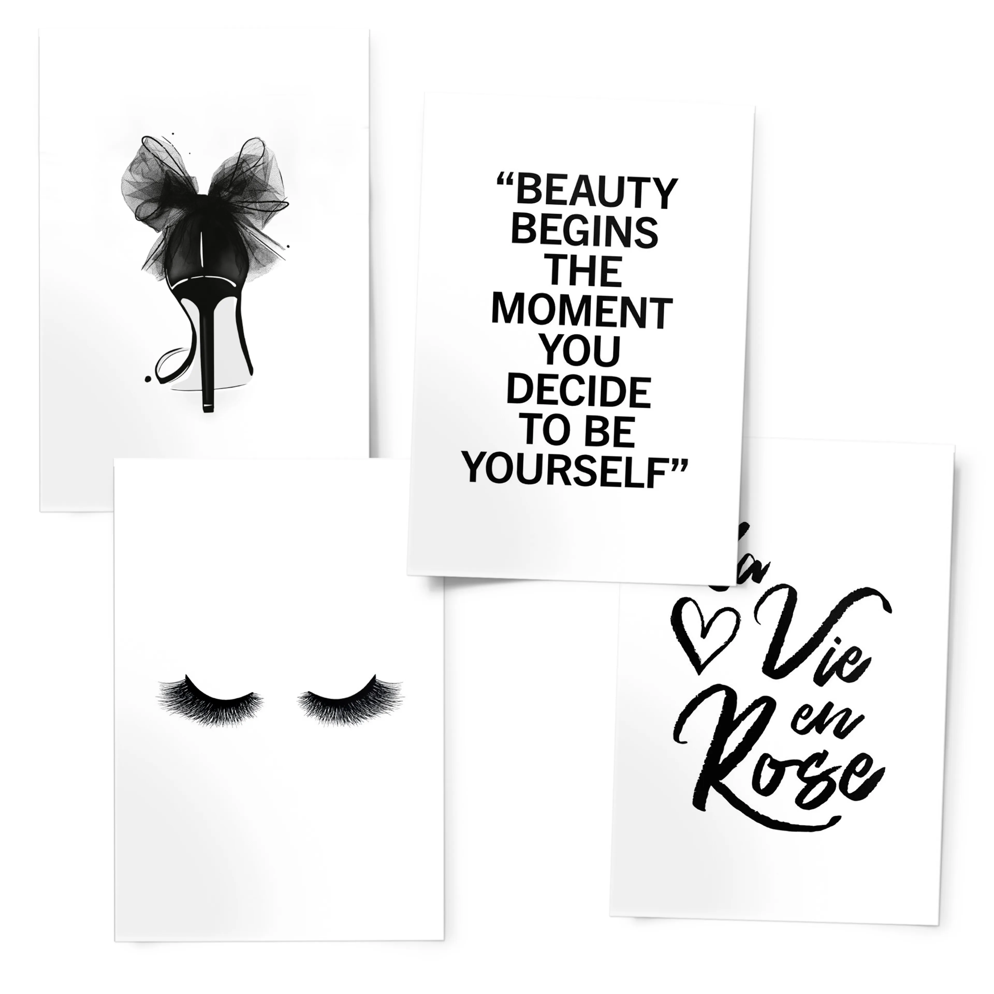 Wandbild 20 x 30 cm Beauty Begins 
