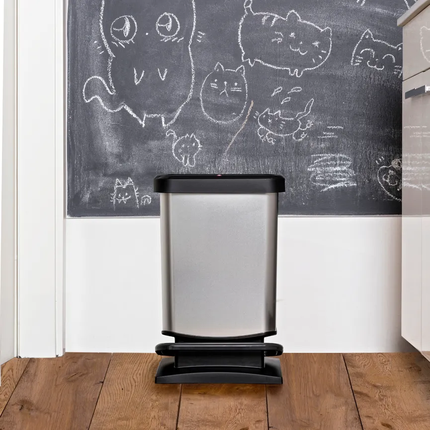 Treteimer Paso 20 l schwarz/si milieu