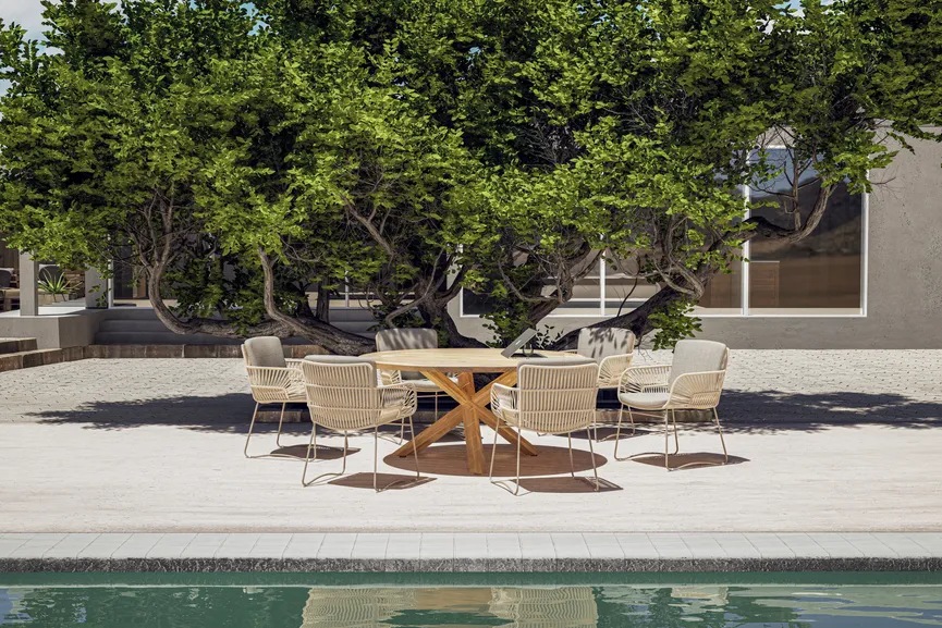 Tisch Ø160 cm milieu