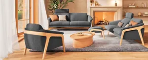 Sofa mit Hocker