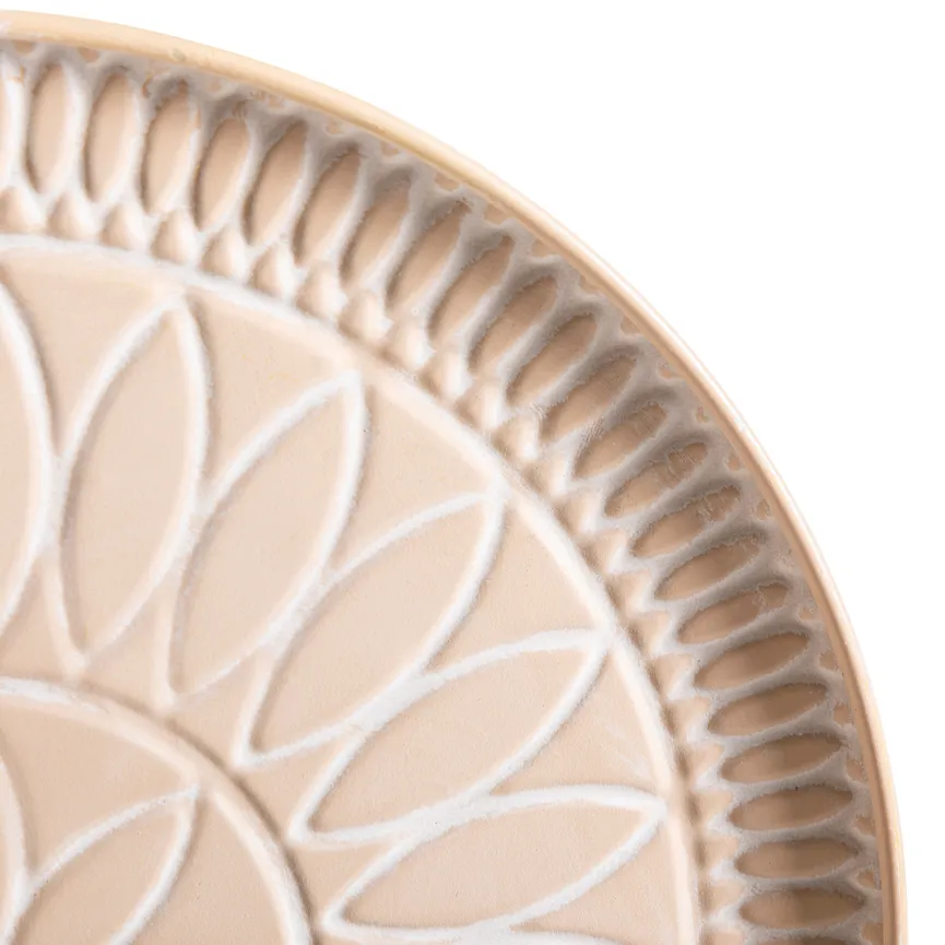 Dekoobjekt "Teller" M  beige material_farbe