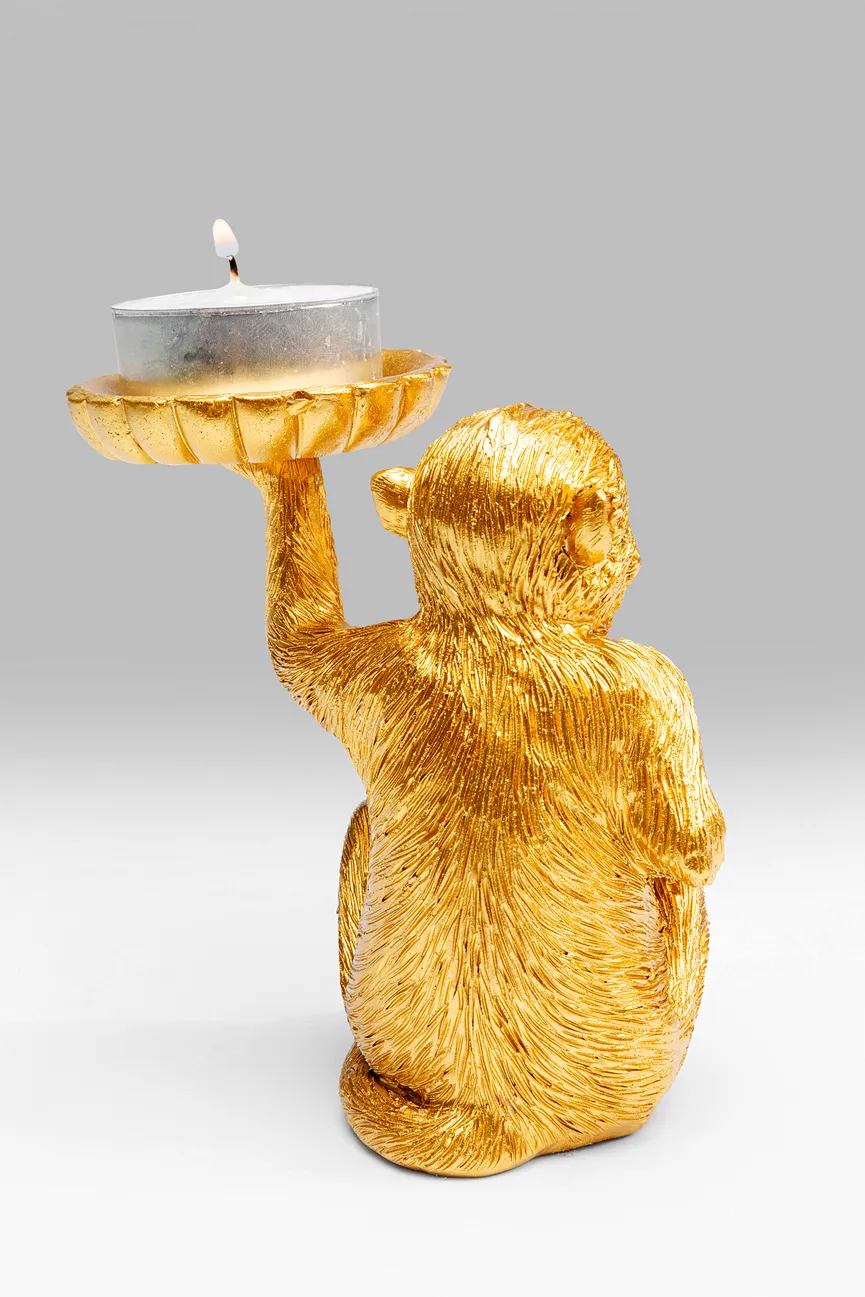 Figur "Monkey" Affe gold detail