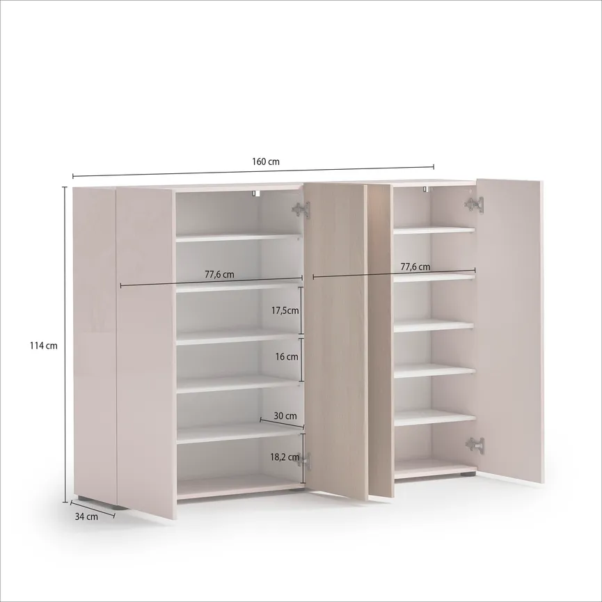 Schuhschrank 4T detail