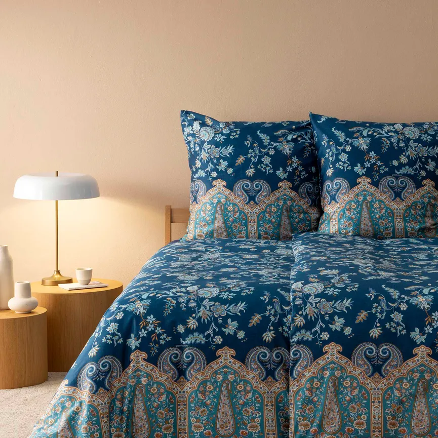 Satin-Bettw.Indian Rose 135200 milieu