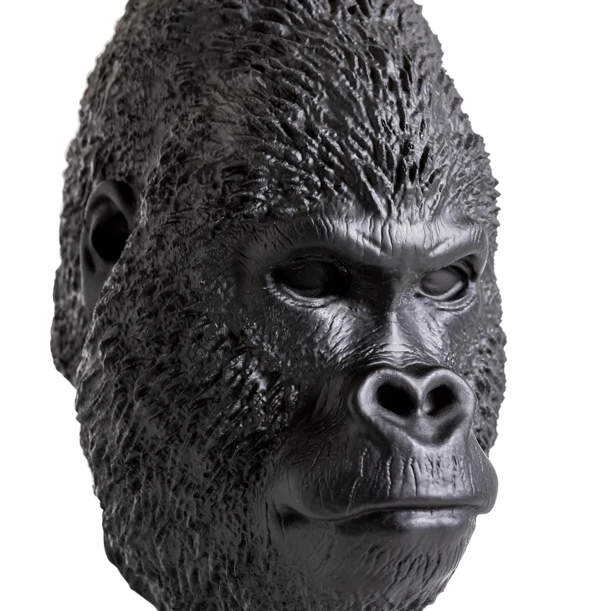 Figur "Gorillakopf" schwarz material_farbe