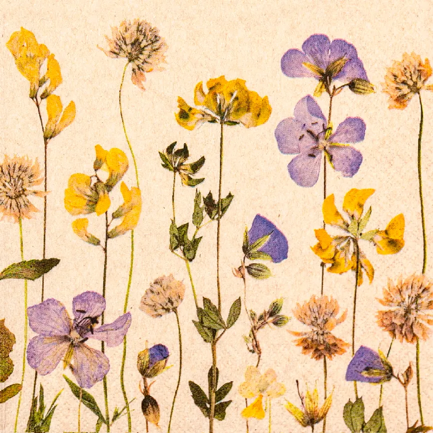 Serviette "Pressed Flowers" hauptaufnahme