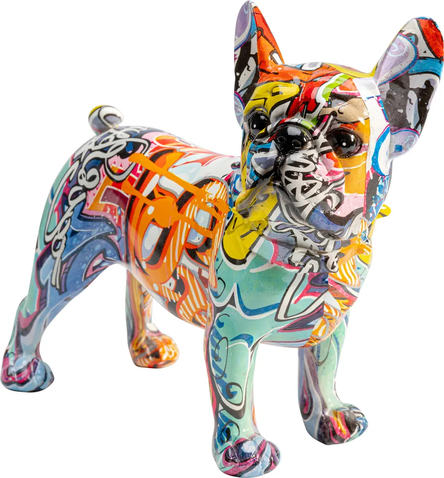 Figur "Grafitti Dog" Hund detail